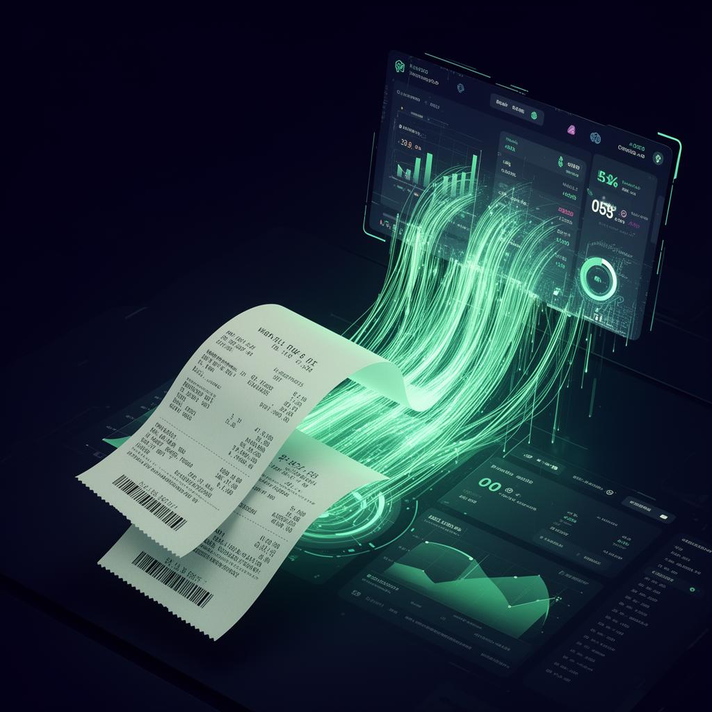 AI scanning receipts into a dashboard
